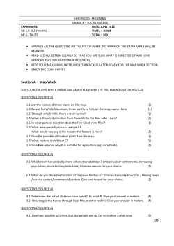 SS Grade 8 June 2012 Exam PAPER