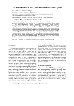 Two New Polyiodides in the 4,4 -Bipyridinium Diiodide/Iodine System