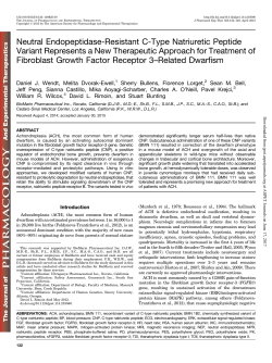 Neutral Endopeptidase-Resistant C-Type Natriuretic Peptide Variant