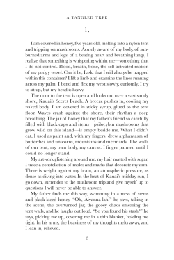 I am covered in honey, five years old, melting into a nylon tent and