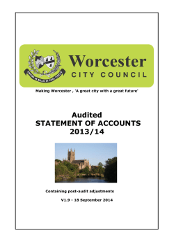 Statement of Accounts 2013-2014