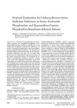 Proposed Explanation for S-Adenosylhomocysteine Hydrolase