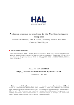 A strong seasonal dependence in the Martian hydrogen exosphere
