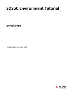 SDSoC Environment Tutorial