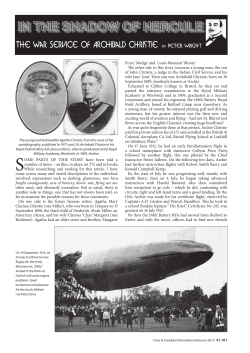 In the Shadow of Hercule - the war service of Archibald Christie