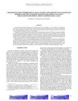 High-resolution compressional-wave velocity measurements in