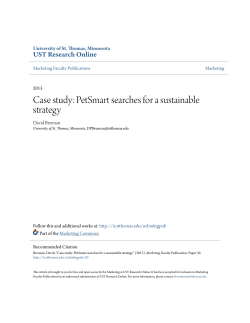 PetSmart searches for a sustainable strategy