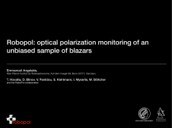 Robopol: optical polarization monitoring of an unbiased sample of
