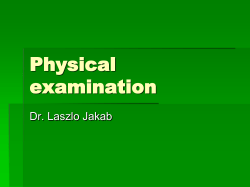 Approach to evaluation of the patient