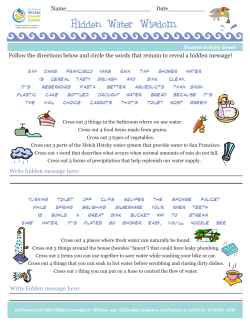 Hidden Water Wisdom - San Francisco Public Utilities Commission