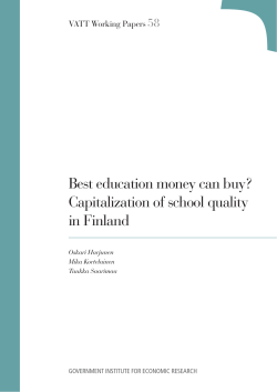 Best education money can buy? Capitalization of school quality in