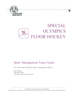 Floor Hockey Competition Management Team