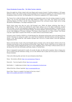 Information about Rome - Malta Tourism Authority