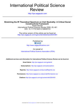 Review International Political Science