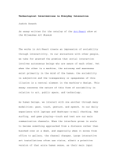 Technological Interventions in Everyday Interaction