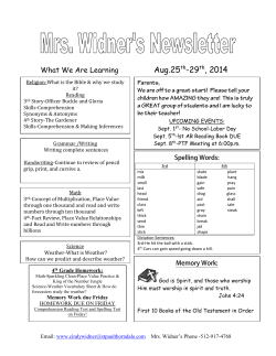 miss roberts`s first grade