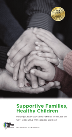 Supportive Families, Healthy Children for LDS Families