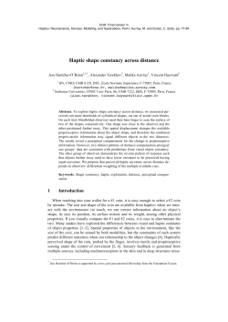 Haptic shape constancy across distance