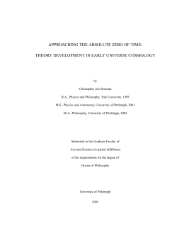 Approaching the Absolute Zero of Time: Theory