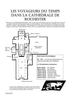 les voyageurs du temps dans la cath&eacute;drale de rochester