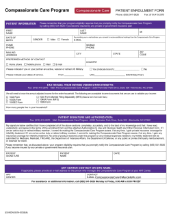 Compassionate Care Program