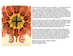 Shifting Ecologies Catalogue