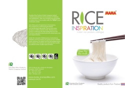 R CE - President Rice Products Public Co., Ltd.