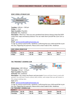 SOAP, SCRUB, LIP BALM CLUB Tuesdays 4:00 pm &ndash; 5:00 pm