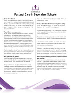 Pastoral Care in Secondary Schools
