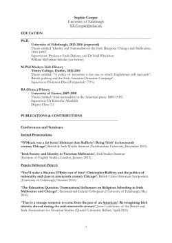 Edinburgh Academic CV July 2016