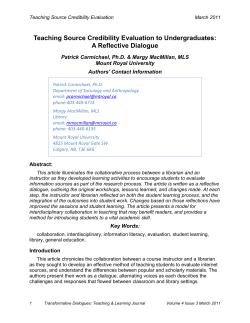 Teaching Source Credibility Evaluation to Undergraduates: A