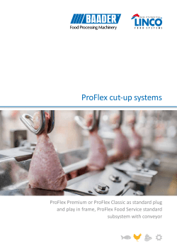 ProFlex cut-up systems - BAADER Food Processing Machinery