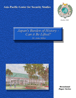Japan`s Burden of History-Can It Be Lifted? - Asia