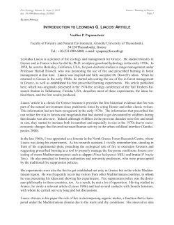 Present studies and history of burning in Greece, with an