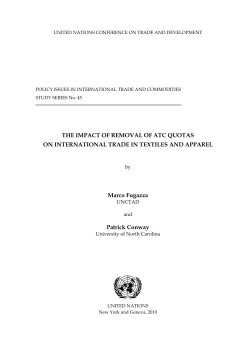The Impact of Removal of ATC Quotas on International