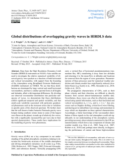 Global distributions of overlapping gravity waves in HIRDLS data