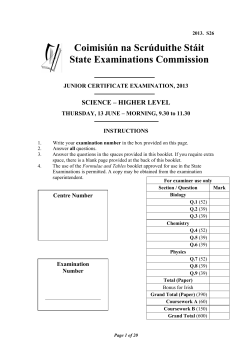 Coimisiún na Scrúduithe Stáit State Examinations Commission