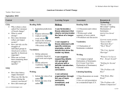 Curriculum Map