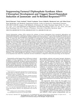 Suppressing Farnesyl Diphosphate Synthase