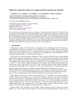 Multi-ion conduction bands in a simple model of