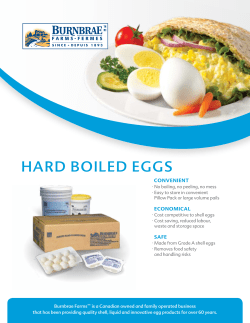 hard boiled eggs - Burnbrae Farms :: Foodservice