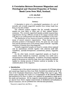A Correlation Between Remanent Magnetism and Petrological and