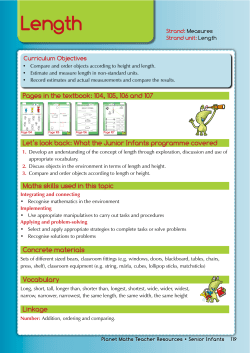 Length - Planet Maths