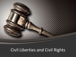 Civil Liberties and Civil Rights