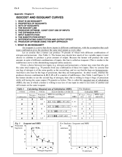 isocost and isoquant curves
