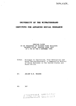 university of the witwatersrand institute for advanced social research