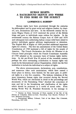 Human Rights: A Background Sketch and Where to Find More on