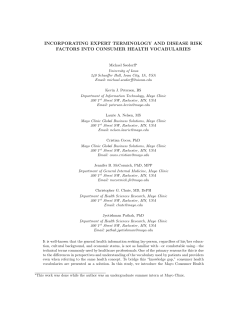 incorporating expert terminology and disease risk factors into