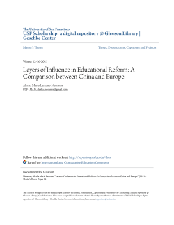 Layers of Influence in Educational Reform