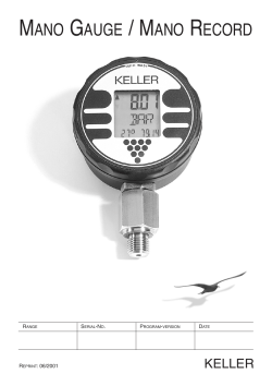 Gauge/Record engl. - keller